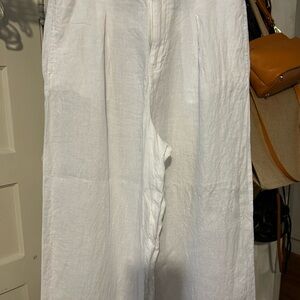 Halston Heritage White Linen Garment
